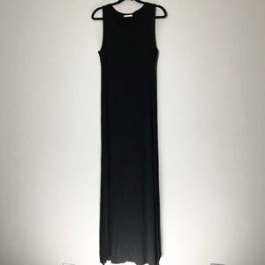 Z Supply Black Minimalist Closet Staple Clean Girl Casual Stretchy Maxi Dress M